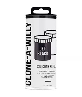 CloneAWilly Silicone Refill  Jet Black