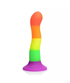 Proud Rainbow Dildo Harness - 7.2 Inch
