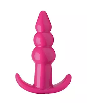 Bubbling Ribbed Anal Plug - 4.3 Inch