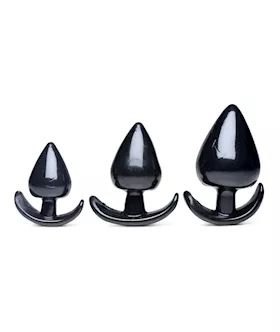 Triple Spades 3 Piece Anal Plug Set