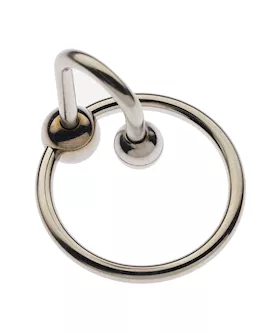 Kink Stainless Steel Ball End Head Ring  28mm