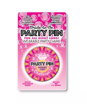 Bride To Be Party Pin