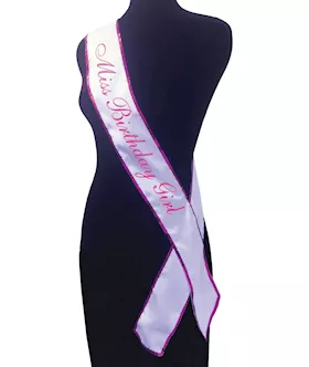 Miss Birthday Girl Sash