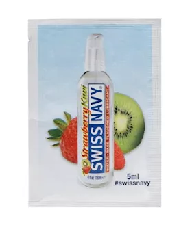 Swiss Navy Strawberry Kiwi Flavoured Lubricant  5ml Foil