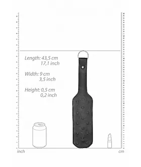 Leather Vampire Paddle- Black