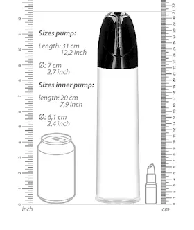 Rechargeable Smart Cyber Pump With Sleeve- Transparent