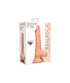 Realistic Dildo With Balls - 7 Inches
