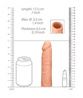 Penis Extender 17.5cm Flesh 