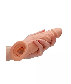 Penis Extender With Rings- 22cm Flesh