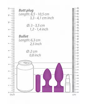 Silicone Usb- Rechargeable Anal Set