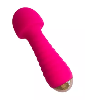 Ribbed Mushroom Head Wand Massager