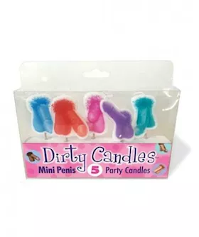 Dirty Penis Candles Set Of 5
