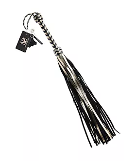 Bound X Glow In The Dark Metallic Leather Flogger