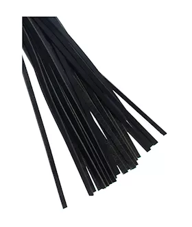 Bound X Saddle Leather Flogger With Lambskin Handle
