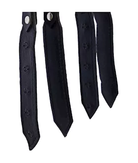 Bound X Spiked Leather Flogger With Braid Detail