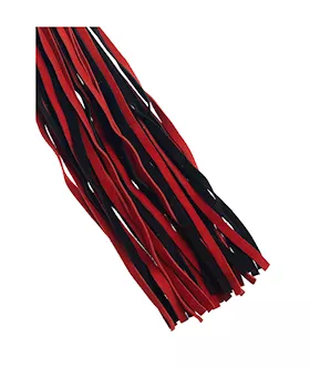 Bound X Suede Flogger With Wooden Handle