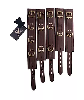 Bound X Calfskin Cuffs And Collar Set