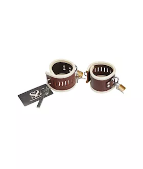 Bound X Asylum Leather Wrist Cuffs
