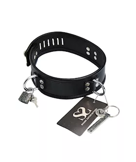 Bound X Asylum Leather Cuffs And Collar Set