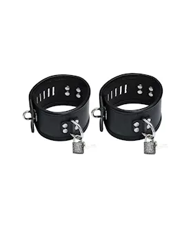 Bound X Asylum Leather Cuffs And Collar Set