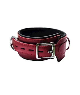 Bound X Ruby Leather Cuffs And Collar Set