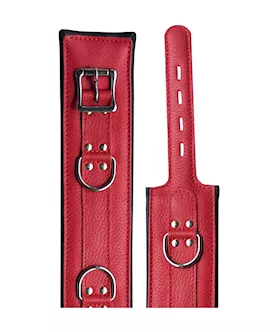 Bound X Ruby Leather Cuffs And Collar Set