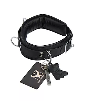 Bound X Padded Nubuck Cuffs And Collar Set