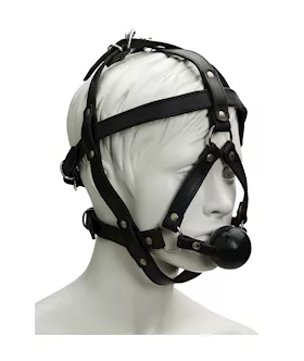 Bound X Heavy Duty Head Harness with Ball Gag