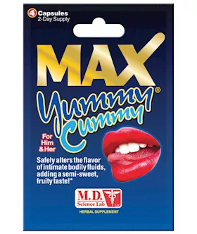 Max Yummy Cummy Enhancers - 4 Capsules