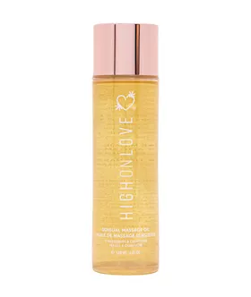 HighOnLove Massage Oil  Strawberry  Champagne  120ml