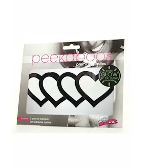GLOW IN THE DARK HEARTS Pasties