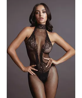 Fishnet And Lace Bodystocking 
