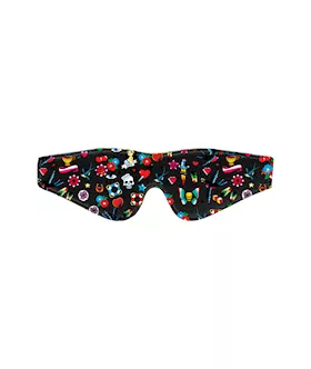 Printed Eye Mask  Old School Tattoo Style