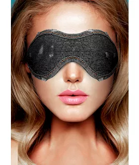 Denim Eye Mask - Roughened Denim Style 