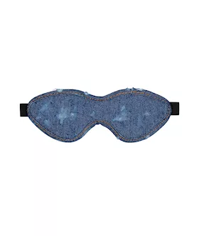 Denim Eye Mask  Roughened Denim Style