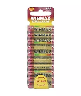 Winmax Extra Alkaline AAA Batteries  10 Pack