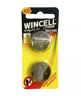Wincell Lithium CR2430 Batteries  2 Pack
