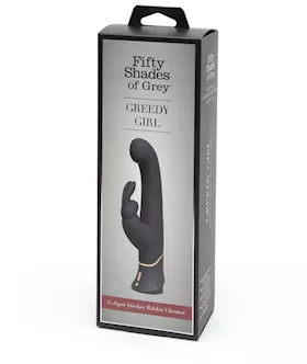 Fifty Shades Of Grey Greedy Girl Stroking G-spot Vibrator - 9.5 Inch