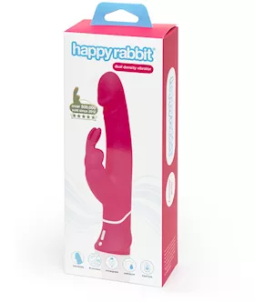 Happy Rabbit Realistic Dual Density Rabbit Vibrator - 11 Inch