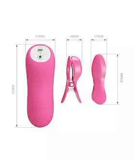 Romantic Wave Electro Shock Nipple Clamps