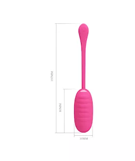 Kirk Liquid Silicone Remote Egg Vibrator - 7.7 Inch