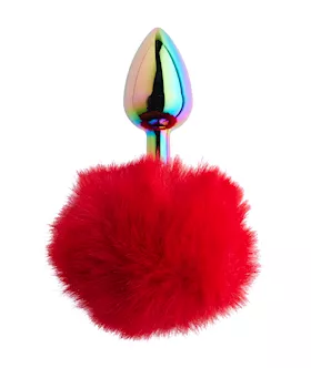 KinKi Rainbow Rabbit Tail Plug  59 Inch