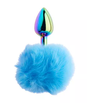 KinKi Rainbow Rabbit Tail Plug  59 Inch