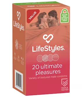 Lifestyles Ultimate Pleasures Condoms - 20 Pack