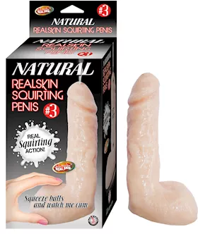 Nass Toys Realskin Squirting Penis  75 Inch