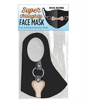 Super Naughty Dog Bone Ball Gag Face Mask