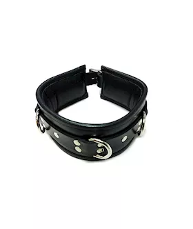 Rouge Leather Padded Collar