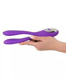 Sweet Smile Bendable Double Vibrator - 9.4 Inch