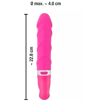 Sweet Smile Warming Soft Vibrator Pink - 8.9 Inch