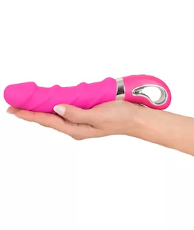 Sweet Smile Warming Soft Vibrator Pink - 8.9 Inch